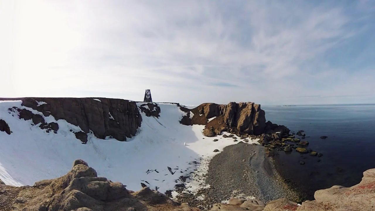 Arctic landscape at Cape Zhelaniya