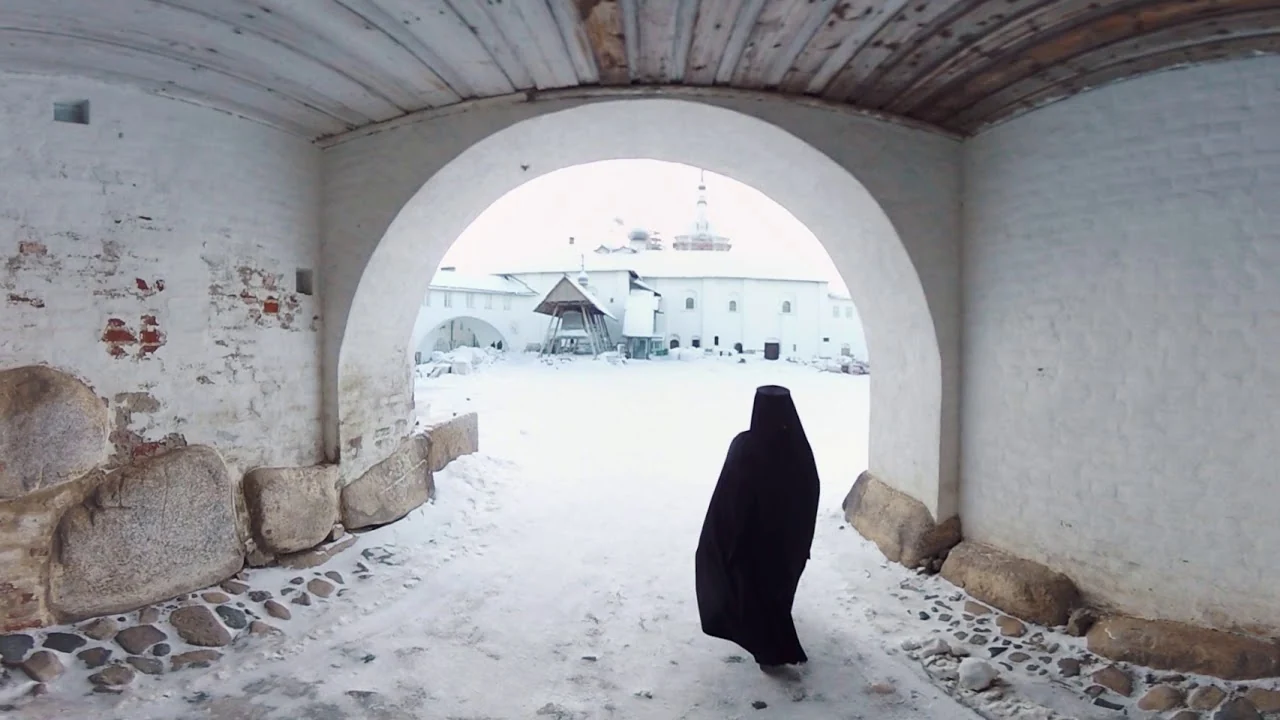 The Solovetsky Monastery in winter
